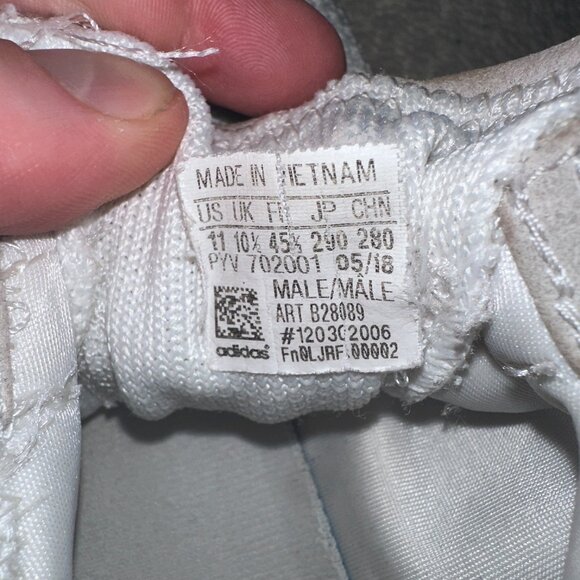 Adidas White and Cream Mesh Ultraboost - Slip On / Lace Up - Size 11 (US) - Picture 7 of 7